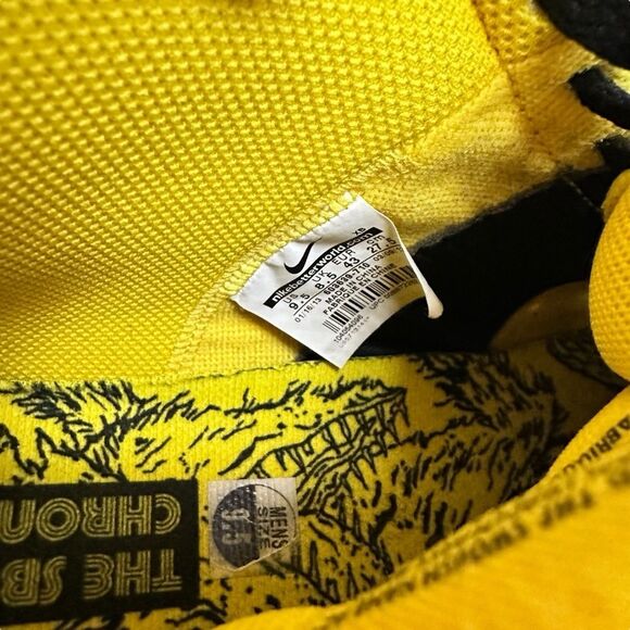 Nike Blazer SB Premium Neckface 603639 710 Tour Yellow/White-Black Size 9.5 - Picture 7 of 9